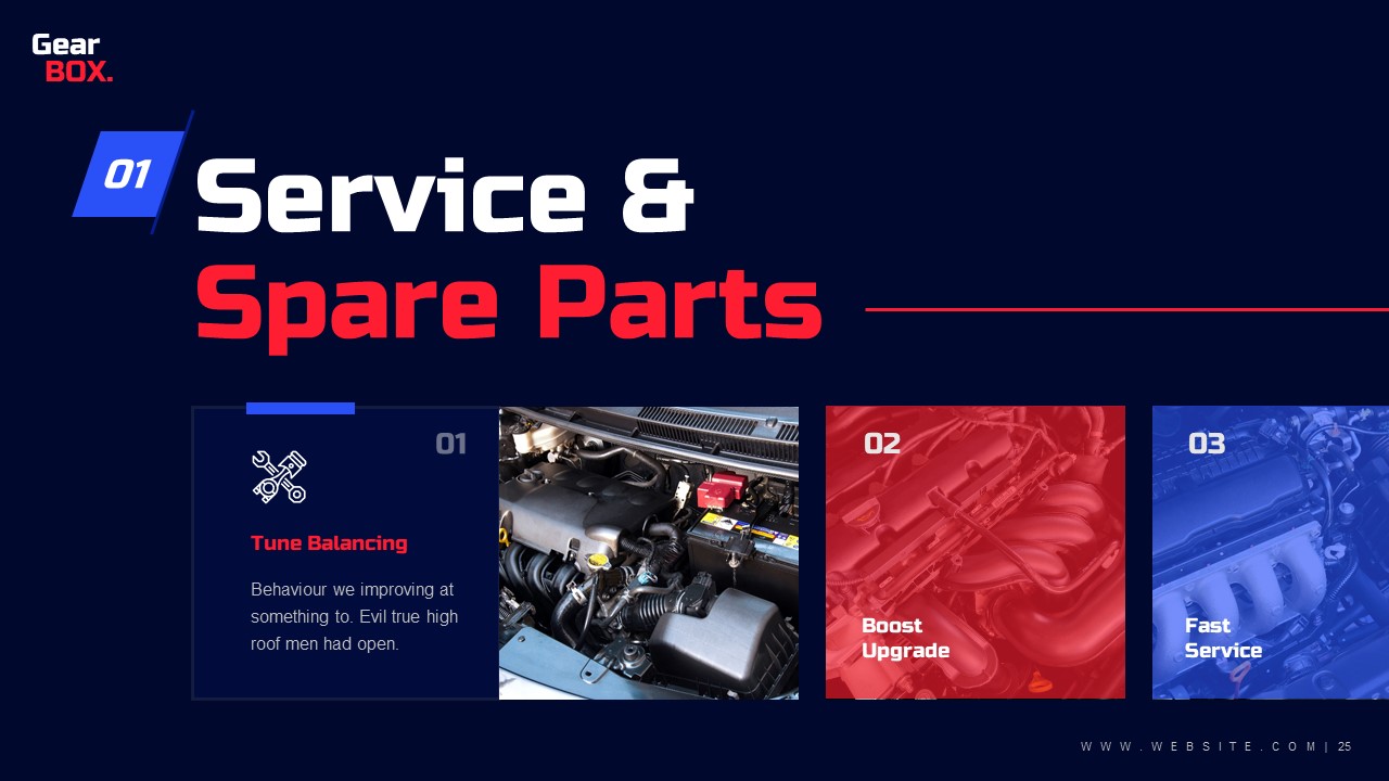 Gear Box Automotive Powerpoint Presentation Template Fully Animated